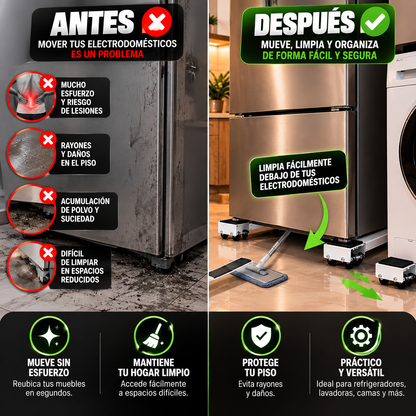EASYMOVE™ DESLIZA TUS ELECTRODOMÉSTICOS DE FORMA FÁCIL Y SEGURA