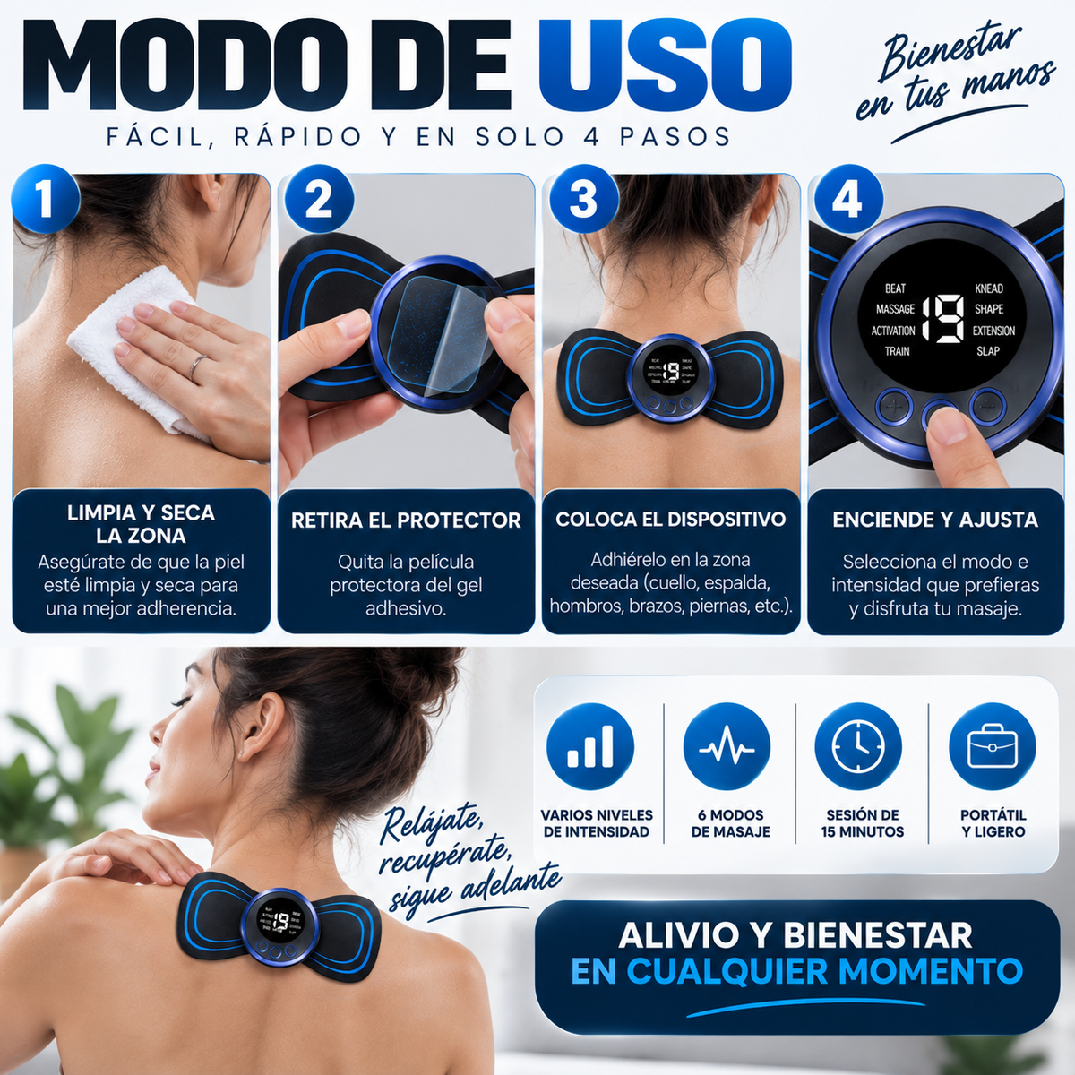MUSCLEPULSE™ - MENOS TENSIÓN. MÁS BIENESTAR.