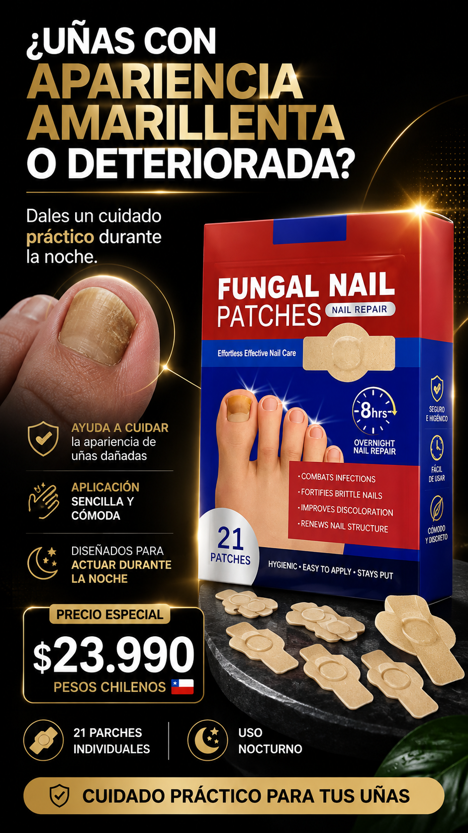 Parche Anti Hongo Para Uñas