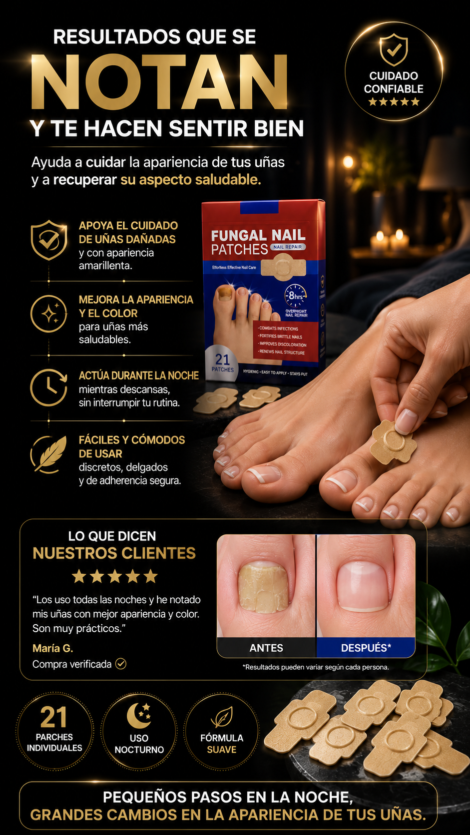 Parche Anti Hongo Para Uñas