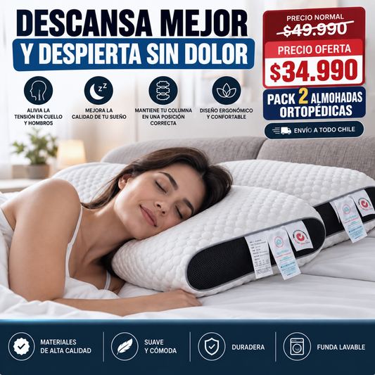 CERVAFLEX™ - DESCANSA MEJOR, DESPIERTA SIN EL CUELLO CARGADO