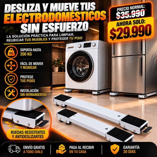 EASYMOVE™ DESLIZA TUS ELECTRODOMÉSTICOS DE FORMA FÁCIL Y SEGURA