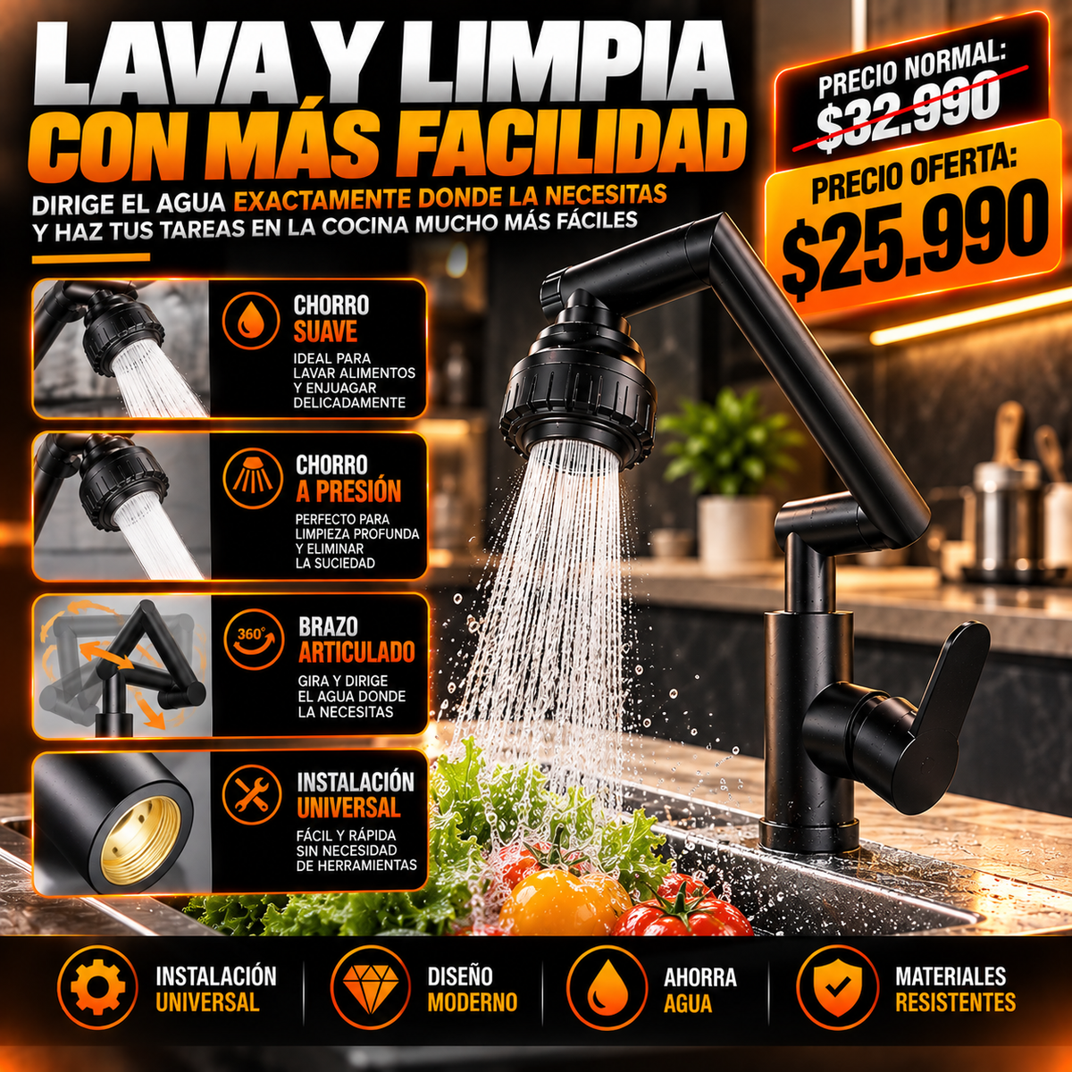HydroFlex Pro™ - Limpia más, con menos esfuerzo.
