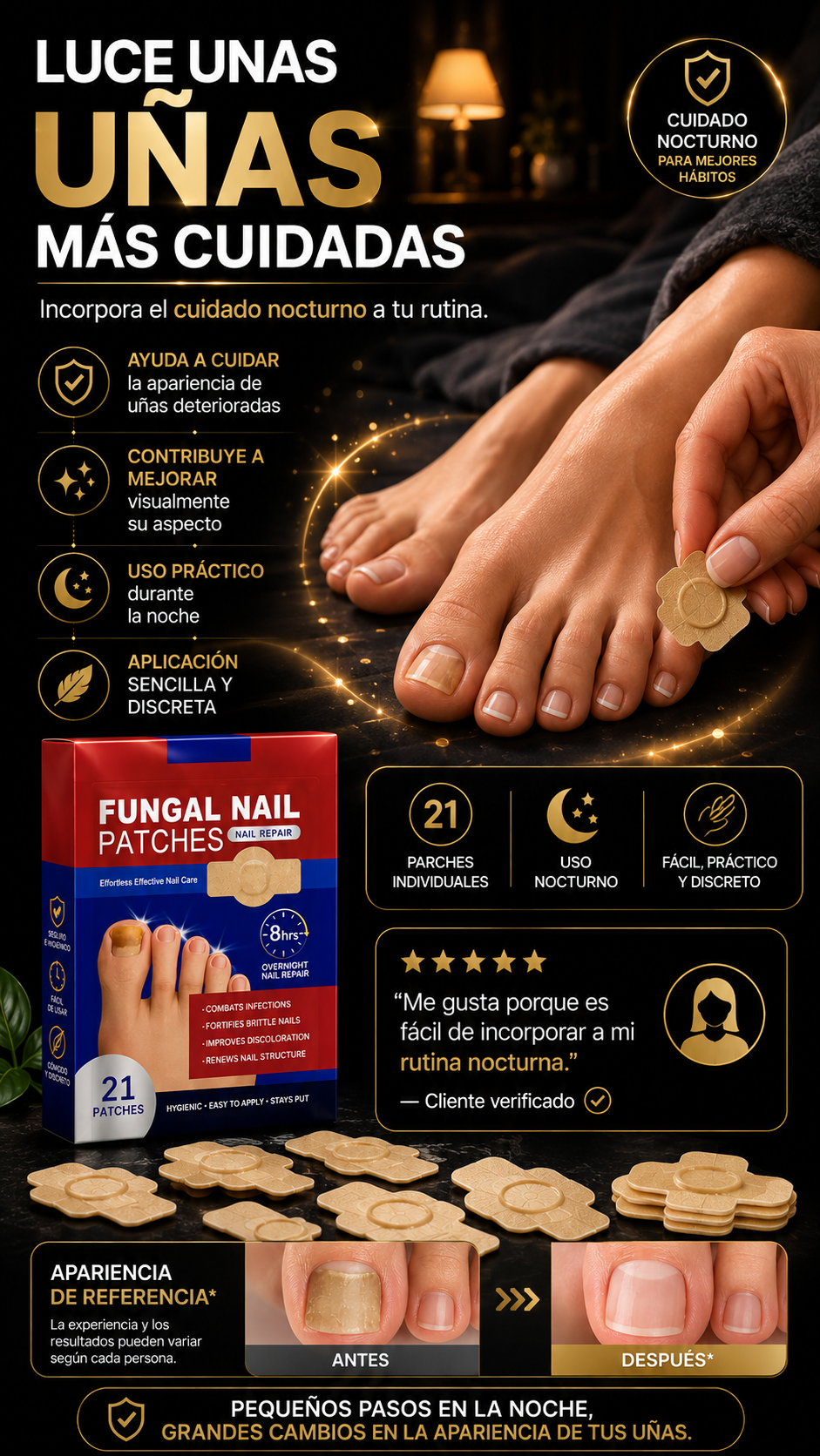 Parche Anti Hongo Para Uñas